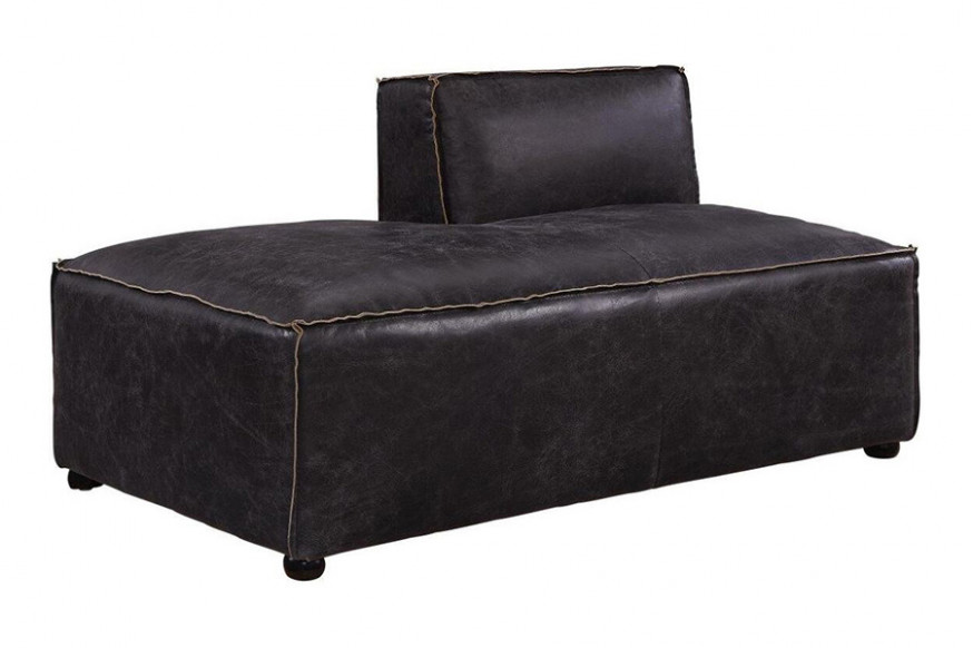 ACME™ Birdie Modular Chaise - Antique Slate Top Grain Leather