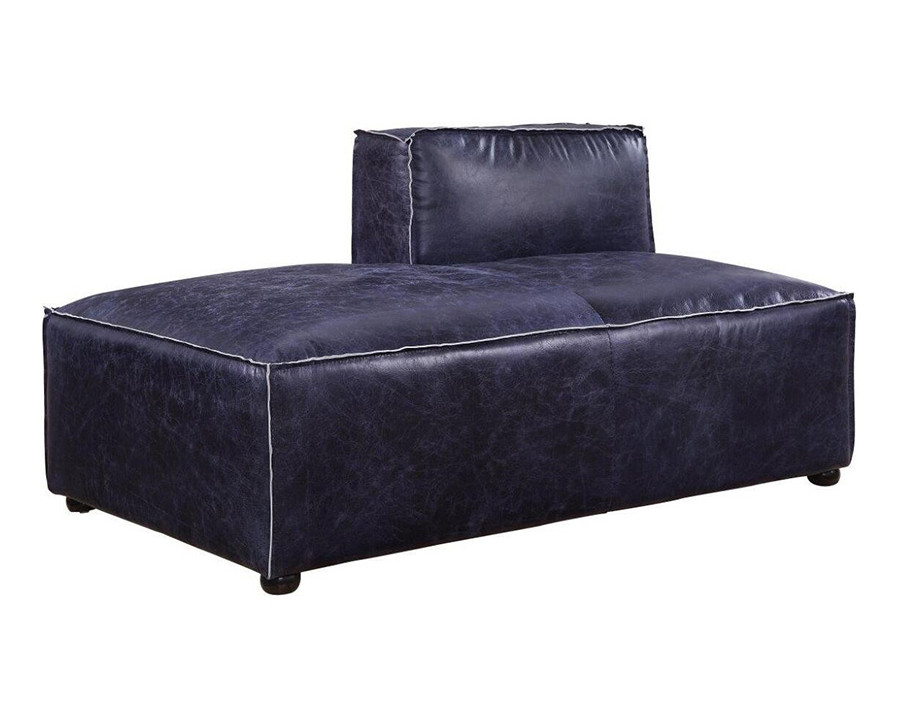 ACME Birdie Modular Chaise - Vintage Blue Top Grain Leather