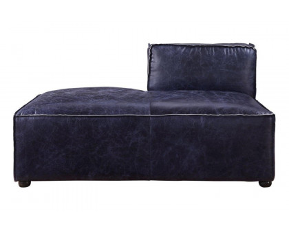 ACME™ Birdie Modular Chaise - Vintage Blue Top Grain Leather