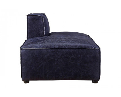 ACME™ Birdie Modular Chaise - Vintage Blue Top Grain Leather