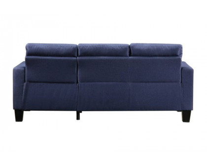 ACME Earsom Sofa and Ottoman - Blue Linen