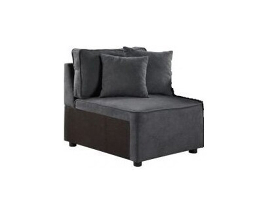 ACME - Silvester Modular Left Facing Chair with 2 Pillows