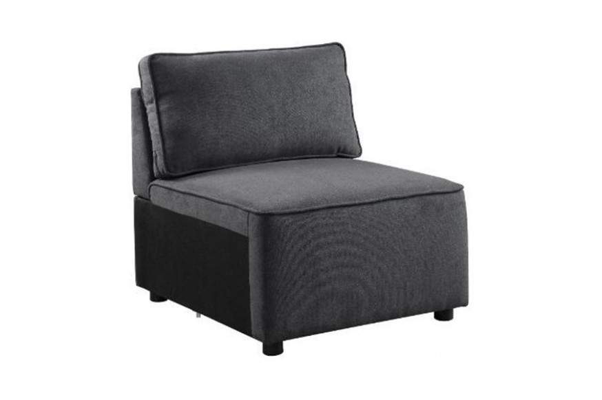 ACME™ Silvester Modular Armless Chair - Gray