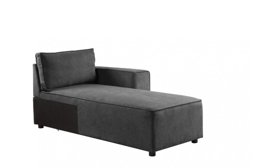 ACME™ Silvester Modular Chaise with 2 Pillows - Gray