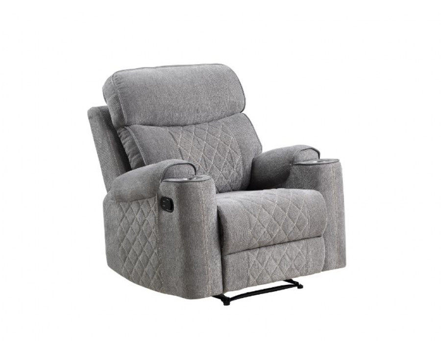 ACME - Aulada Glider Recliner in Gray