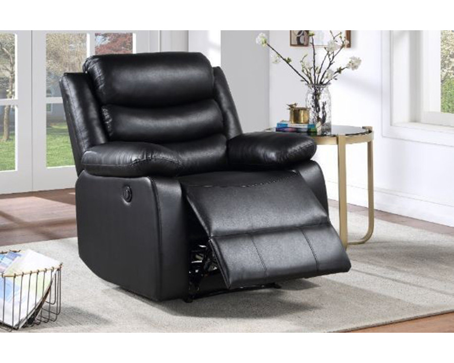 ACME Eilbra Power Recliner - Black PU