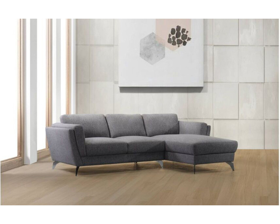 ACME - Beckett Sectional Sofa in Gray