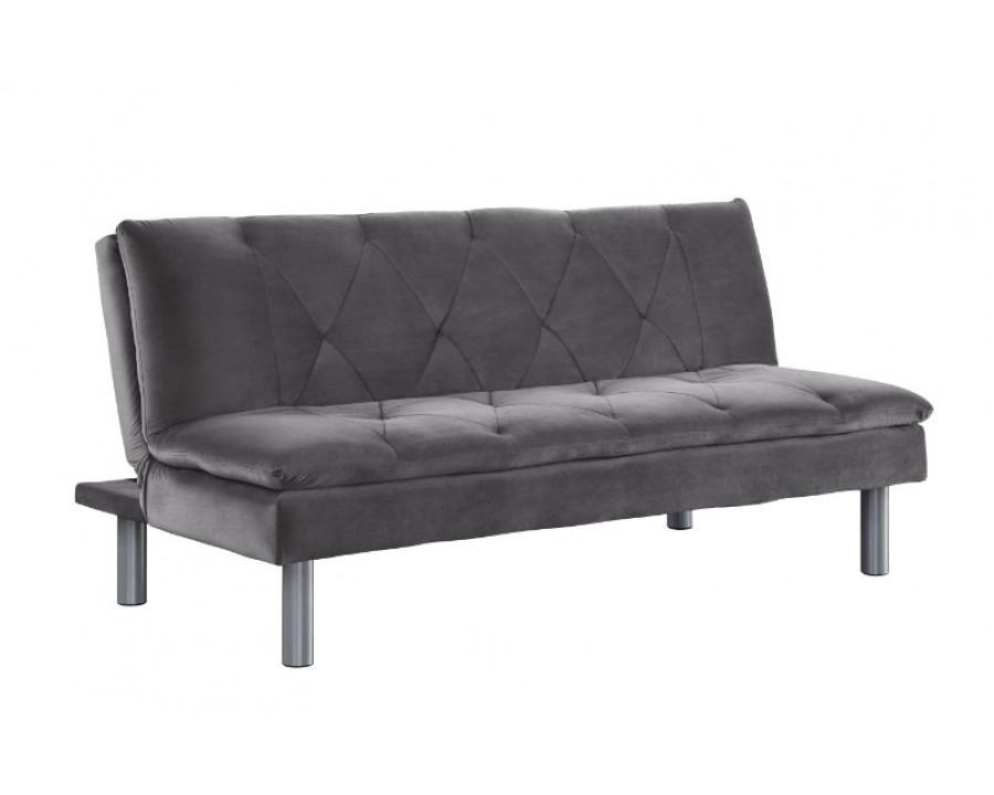 ACME - Cilliers Adjustable Sofa in Gray/Chrome