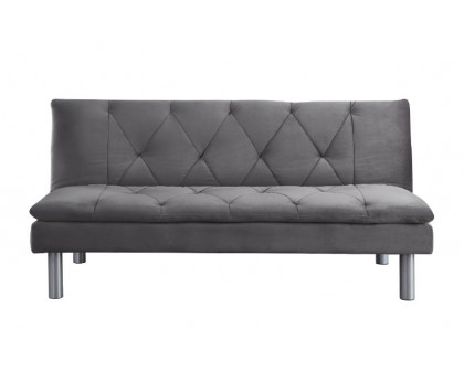 ACME - Cilliers Adjustable Sofa in Gray/Chrome