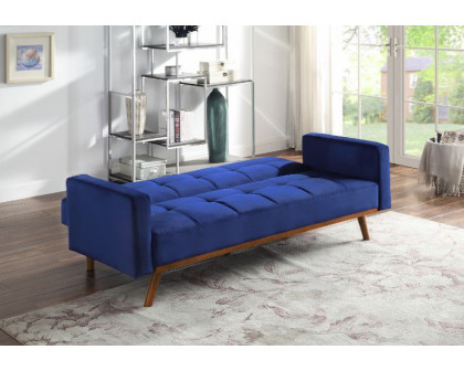 ACME - Tanitha Adjustable Sofa in Blue/Natural