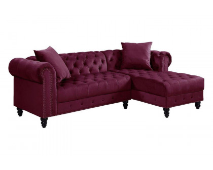 ACME - Adnelis Sectional Sofa with 2 Pillows