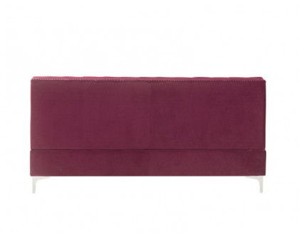 ACME Jaszira Modular Armless Sofa - Burgundy Velvet