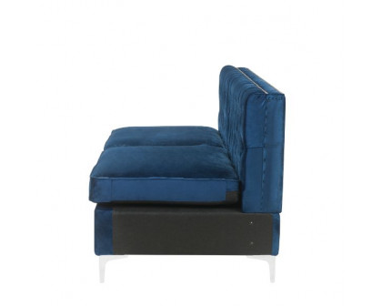 ACME Jaszira Modular Armless Sofa - Blue Velvet