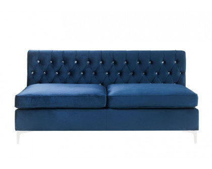 ACME Jaszira Modular Armless Sofa - Blue Velvet