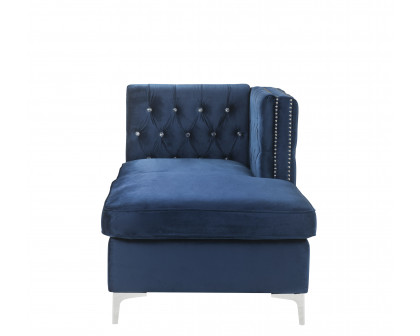 ACME™ Jaszira Modular Chaise - Blue Velvet