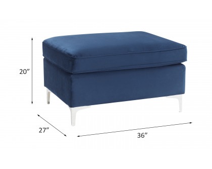 ACME Jaszira Ottoman - Blue Velvet