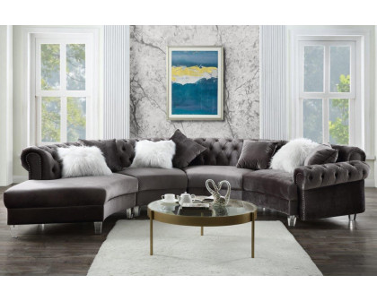 ACME - Ninagold Sectional Sofa with 7 Pillows