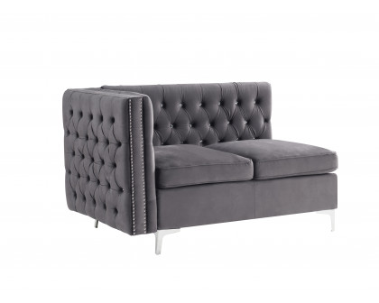 ACME - Jaszira Modular Armless Loveseat with 2 Pillows