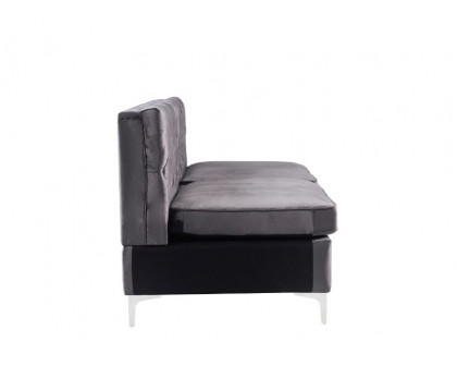 ACME Jaszira Modular Armless Sofa - Gray Velvet