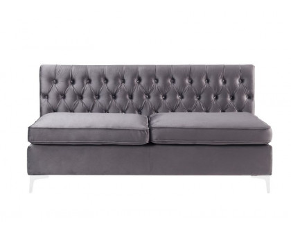 ACME Jaszira Modular Armless Sofa - Gray Velvet