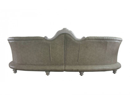 ACME - Dresden Sofa with 5 Pillows in Vintage Bone White