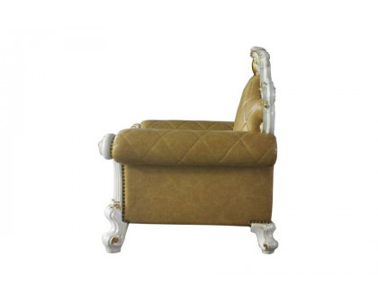 ACME™ Picardy Chair with 1 Pillow - Light Brown