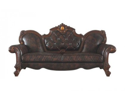 ACME - Picardy Sofa with 3 Pillows in Honey Oak