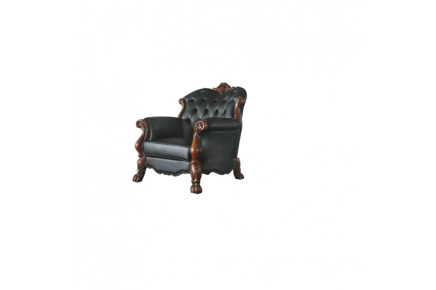 ACME™ Dresden Chair with Pillow - Synthetic/Cherry Oak