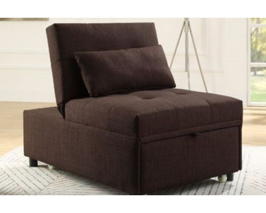 ACME Hidalgo Sofa Bed - Brown Fabric