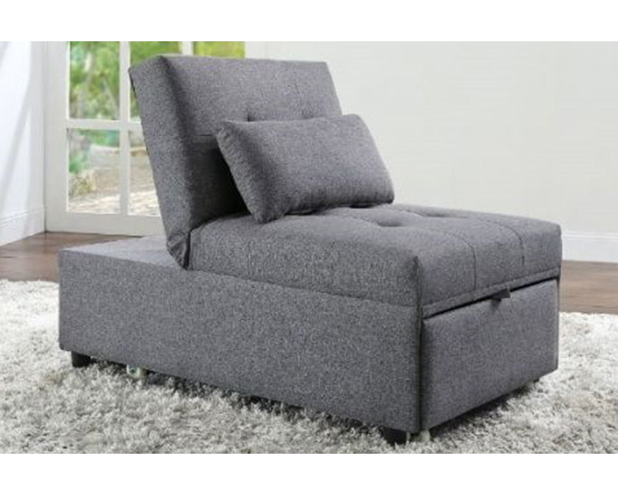 ACME Hidalgo Sofa Bed - Gray Fabric