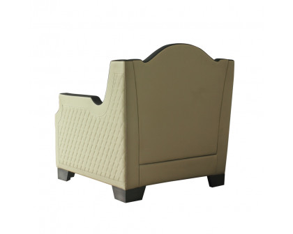 ACME™ House Beatrice Chair with Pillow - Beige /Black/Charcoal