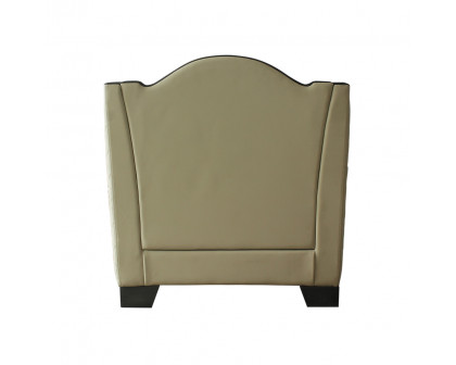 ACME™ House Beatrice Chair with Pillow - Beige /Black/Charcoal