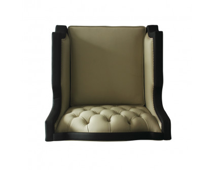 ACME™ House Beatrice Chair with Pillow - Beige /Black/Charcoal