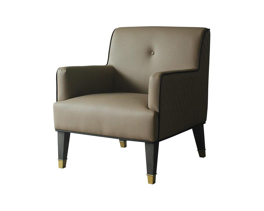 ACME - House Beatrice Accent Chair with Pillow in Tan/Charcoal