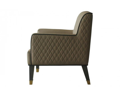 ACME - House Beatrice Accent Chair with Pillow in Tan/Charcoal