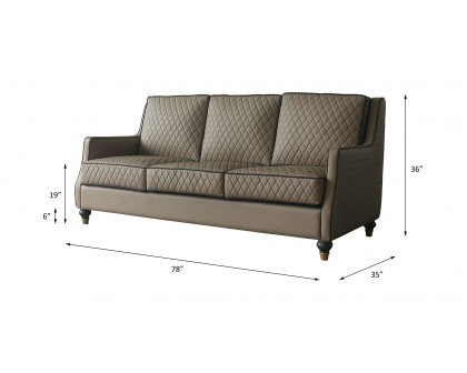 ACME - House Marchese Sofa in Tan/Tobacco