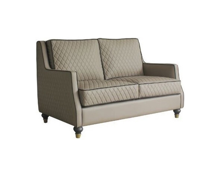 ACME - House Marchese Loveseat in Tan/Tobacco