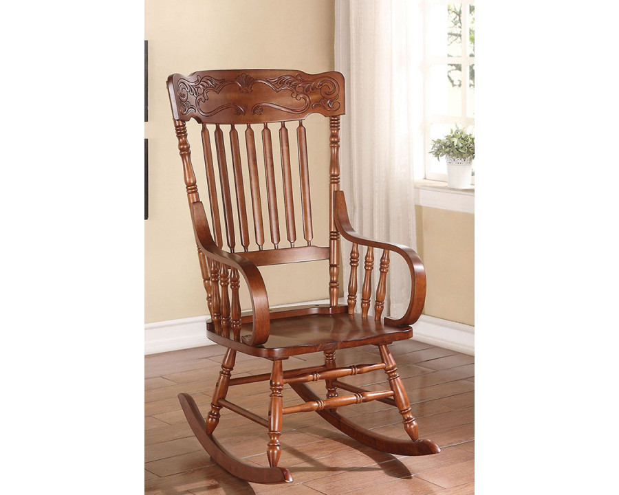 ACME - Kloris Rocking Chair in Tobacco (59210)