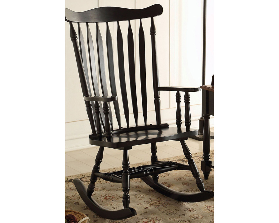 ACME - Kloris Rocking Chair in Distressed Black