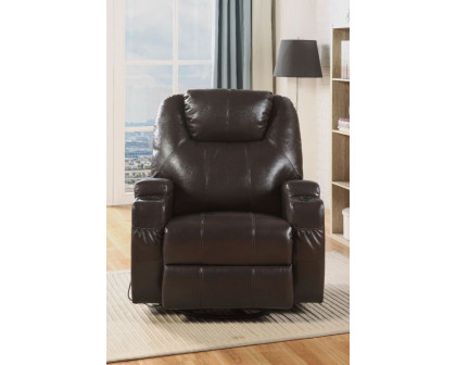 ACME Waterlily Rocker Motion Recliner with Swivel - Brown