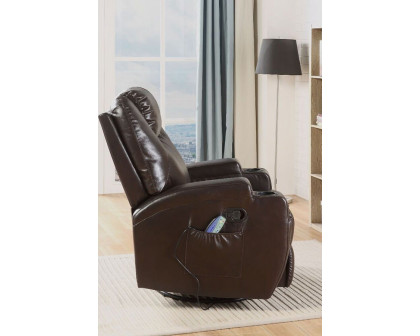 ACME Waterlily Rocker Motion Recliner with Swivel - Brown