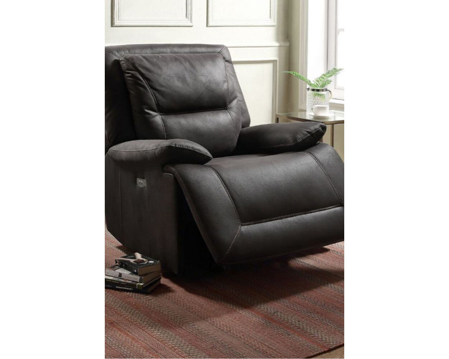 ACME - Neely Power Motion Glider Recliner in Charcoal