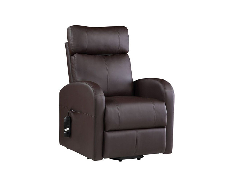 ACME Ricardo Recliner with Power Lift - Brown PU