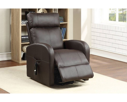 ACME Ricardo Recliner with Power Lift - Brown PU