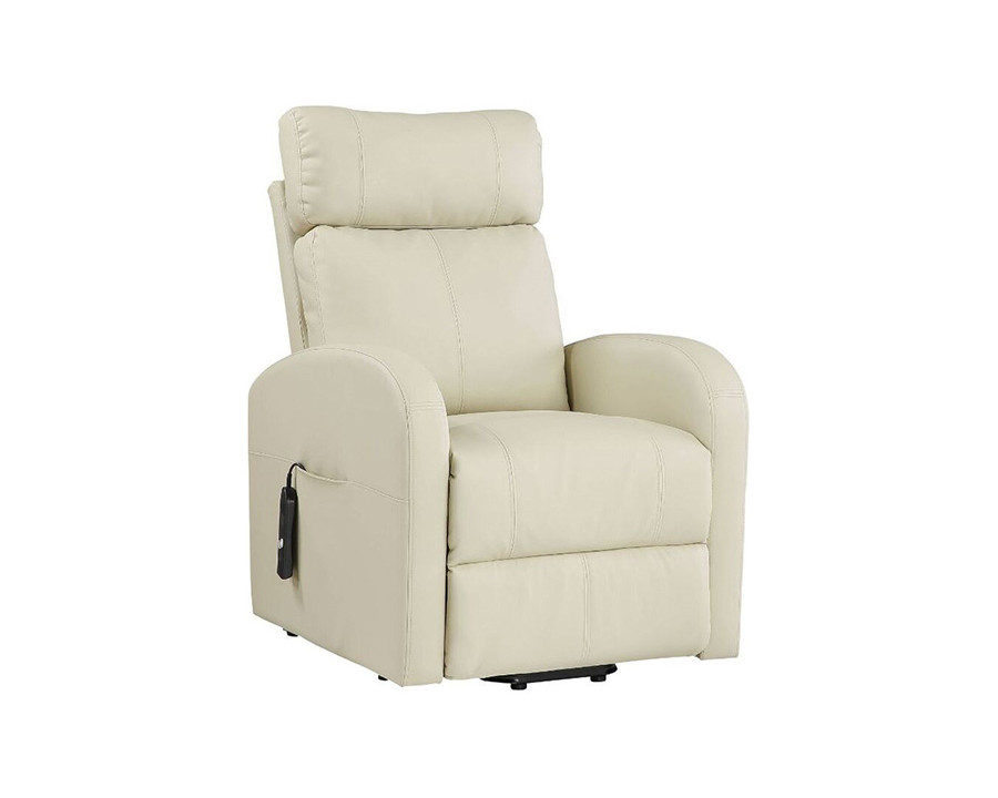 ACME Ricardo Recliner with Power Lift - Beige PU