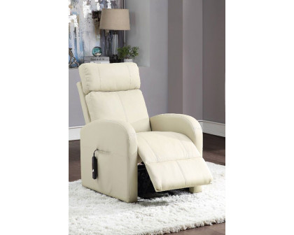 ACME Ricardo Recliner with Power Lift - Beige PU