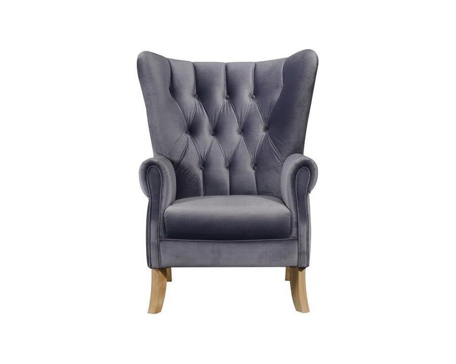 ACME Adonis Accent Chair - Gray Velvet