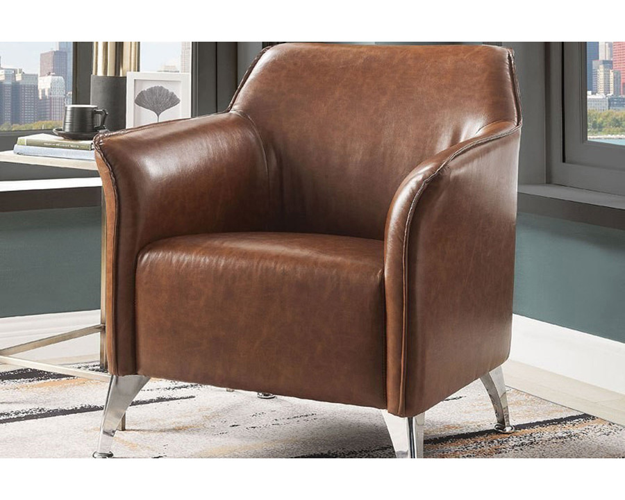 ACME - Teague Accent Chair in Brown