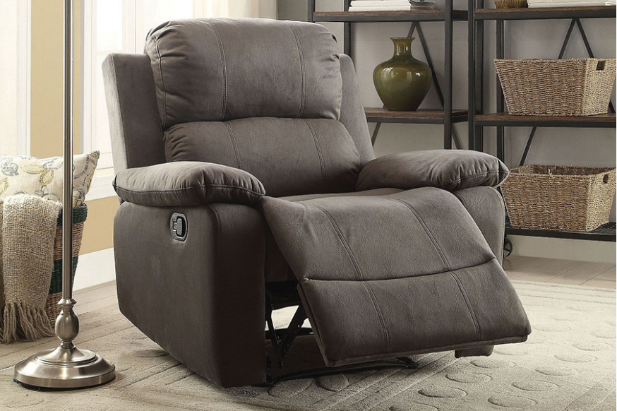 ACME™ Bina Recliner - Charcoal Polished Black