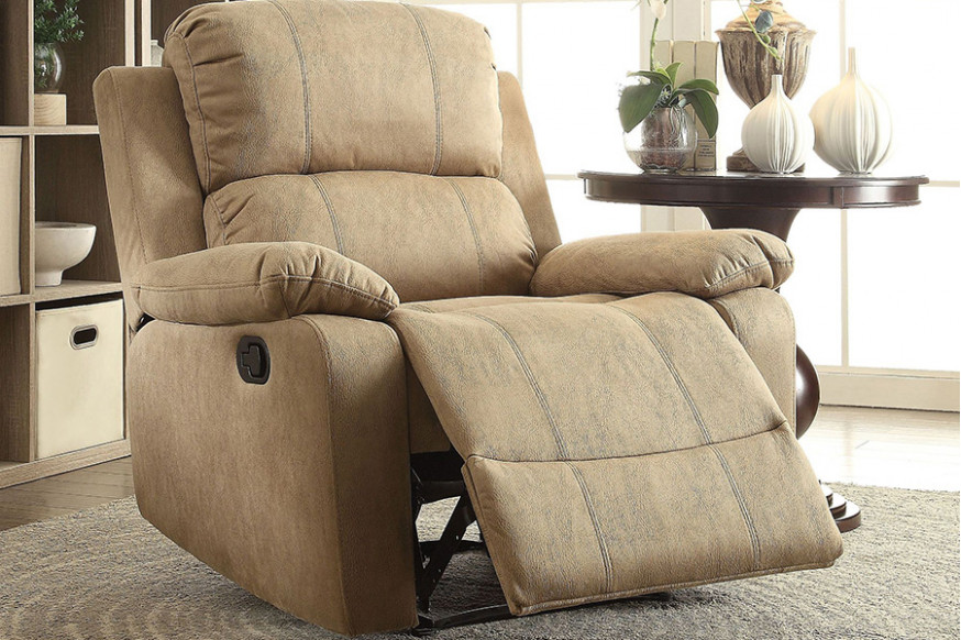 ACME™ Bina Recliner - Light Polished Brown